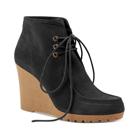 michael kors black wedge|michael kors black wedge booties.